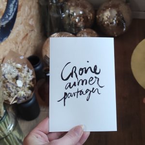 Carte |Croire, aimer, partager|