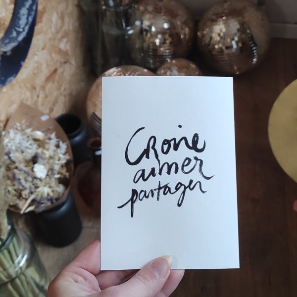 Carte |Croire, aimer, partager|