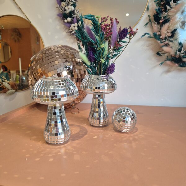 Vase champignon à facettes – Image 2