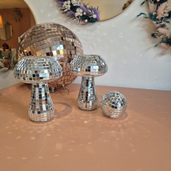 Vase champignon à facettes – Image 3