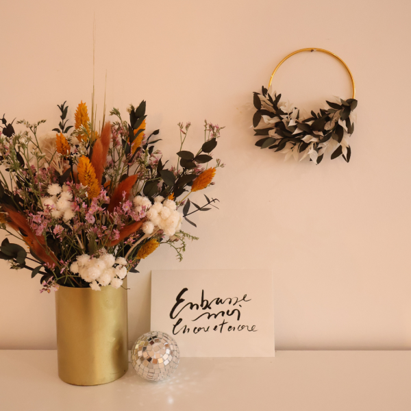 Couronne fleurs séchées Pacôme – Image 4
