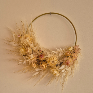 Couronne fleurs séchées Anatole