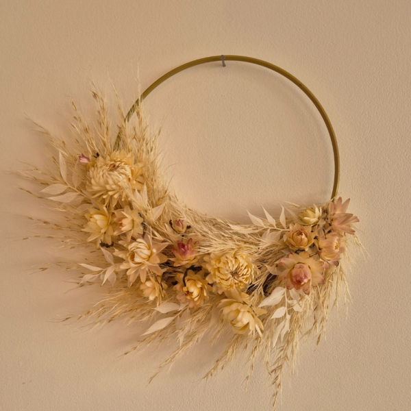 Couronne fleurs séchées Anatole