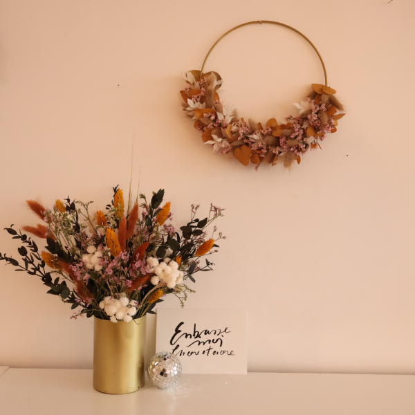 Couronne fleurs séchées Poema – Image 2