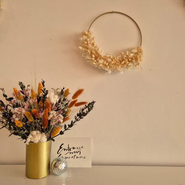 Couronne fleurs séchées Jacques – Image 3