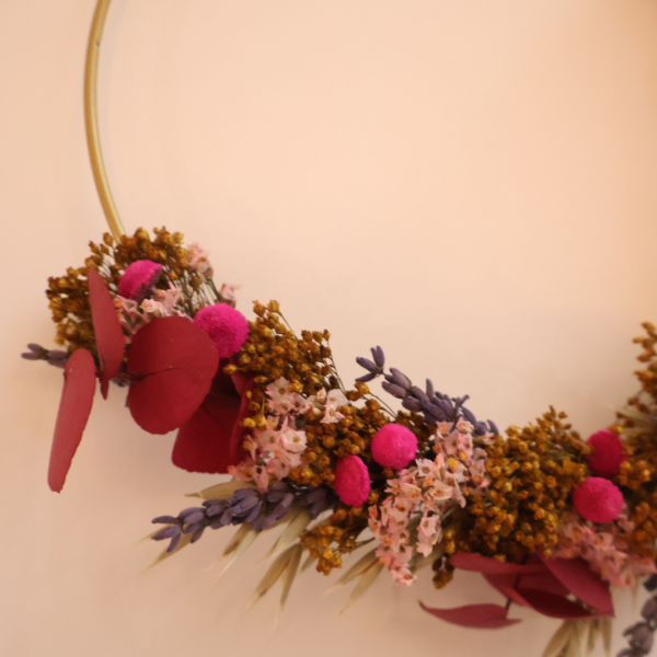 Couronne fleurs séchées Octave – Image 2