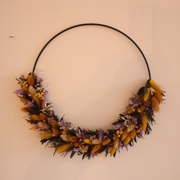 Couronne fleurs séchées Henri