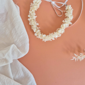 Couronne fleurs séchées de tête |Hortensia|