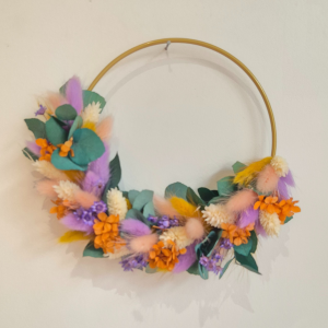 Couronne fleurs séchées Philémon