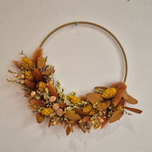 Couronne fleurs séchées Galatée