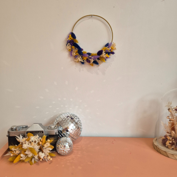 Couronne fleurs séchées Malo – Image 3