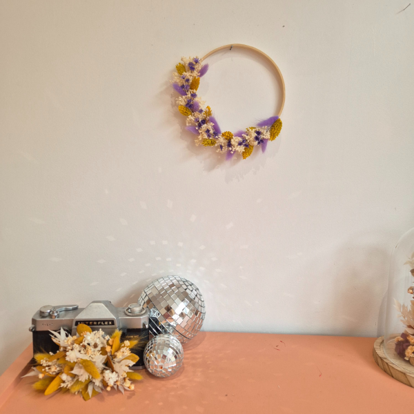 Couronne fleurs séchées Amy – Image 3