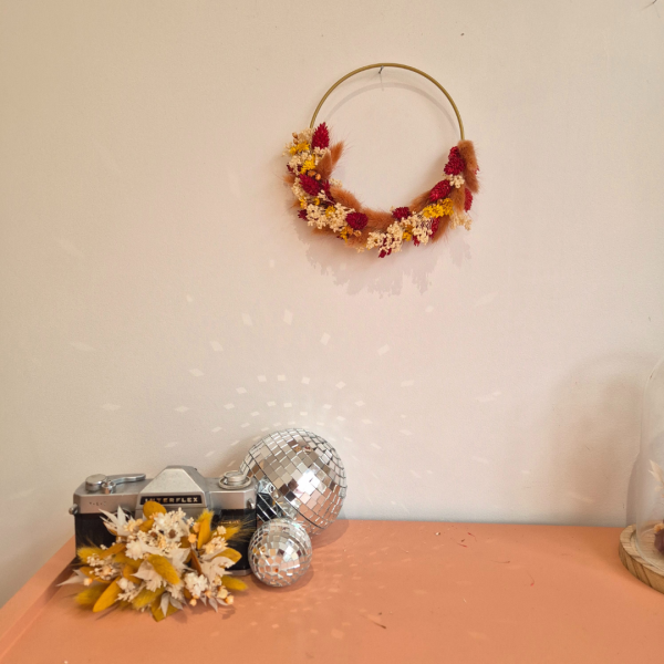 Couronne fleurs séchées Odile – Image 3