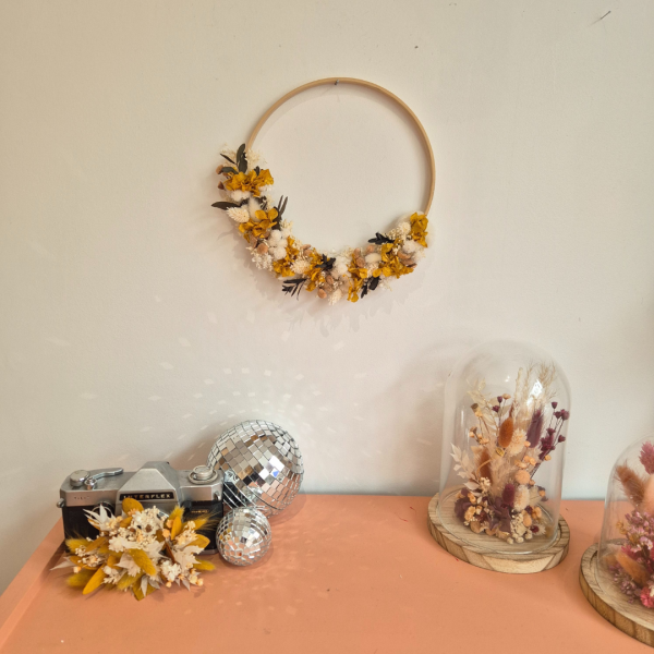 Couronne fleurs séchées Lune – Image 2