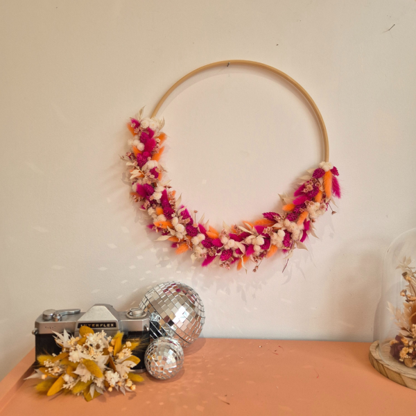Couronne fleurs séchées Théodore – Image 3