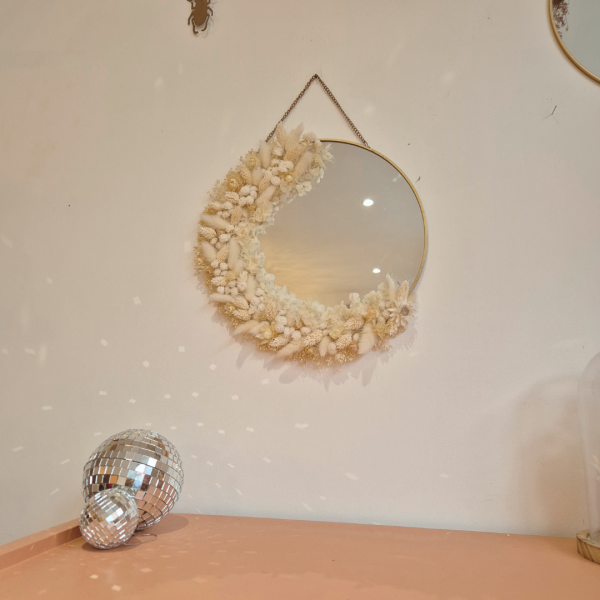 Miroir fleurs séchées Gertrude – Image 2