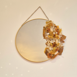 Miroir fleurs séchées Horia