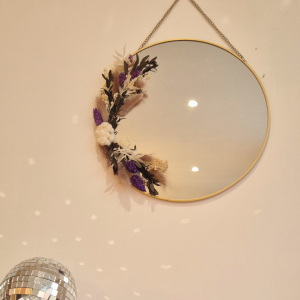 Miroir fleurs séchées Edmée