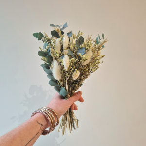 Bouquet fleurs séchées jaune
