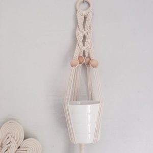 Macramé à suspendre pour vase