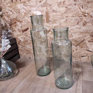 Vases bouteille en verre