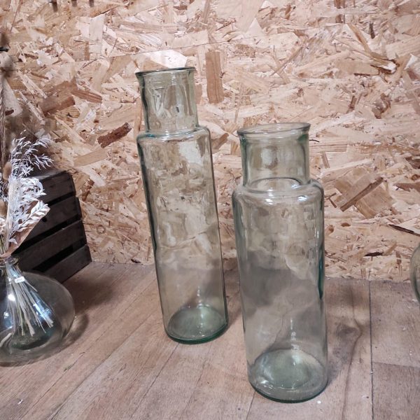 Vases bouteille en verre