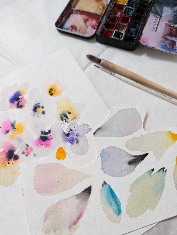 atelier aquarelle fleurs