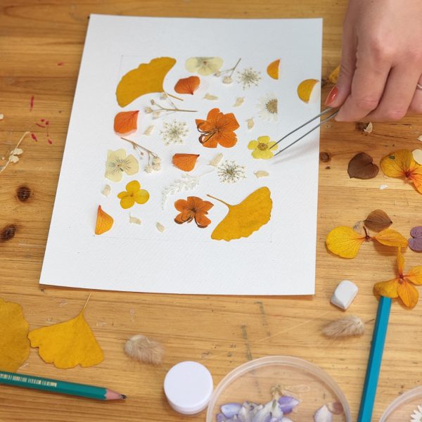 atelier herbier art florale pressée