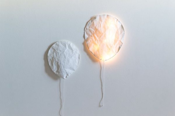 ballons papier eclaire art