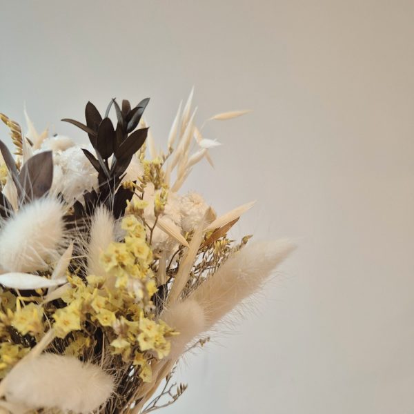 bouquet fleurs sechees beiges naturel