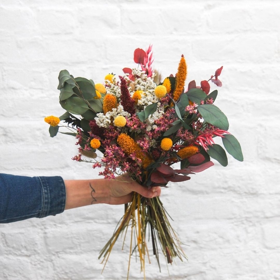 bouquet fleurs sechees coloré sasha