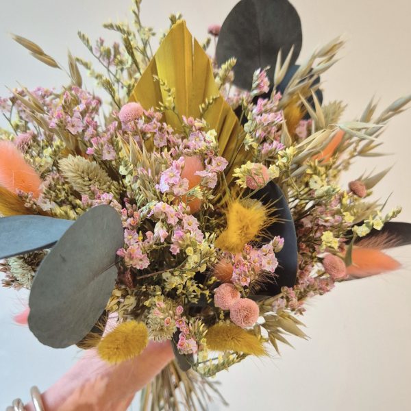 bouquet fleurs sechees couleurs gipsy