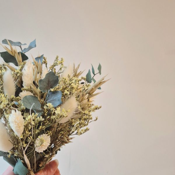 bouquet fleurs sechees minimaliste jaune