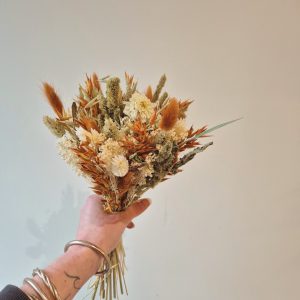 bouquet fleurs sechees terracotta