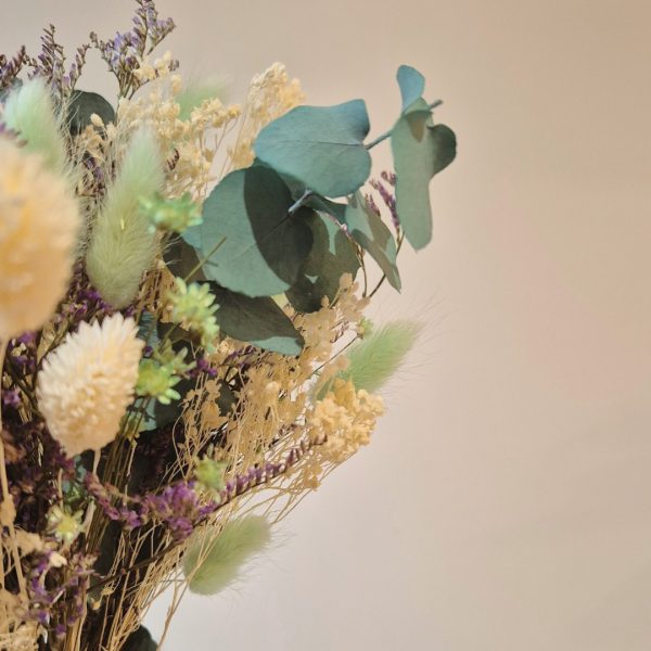 bouquet fleurs sechees vert