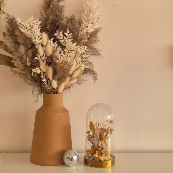 cloche fleurs séchées deco sophérina