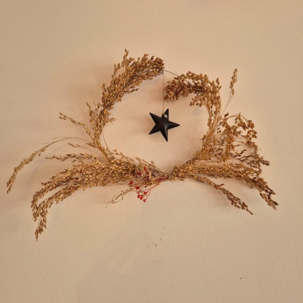 couronne étoile sèche decoration