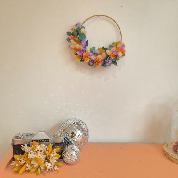 couronne fleurs multicolor philémon