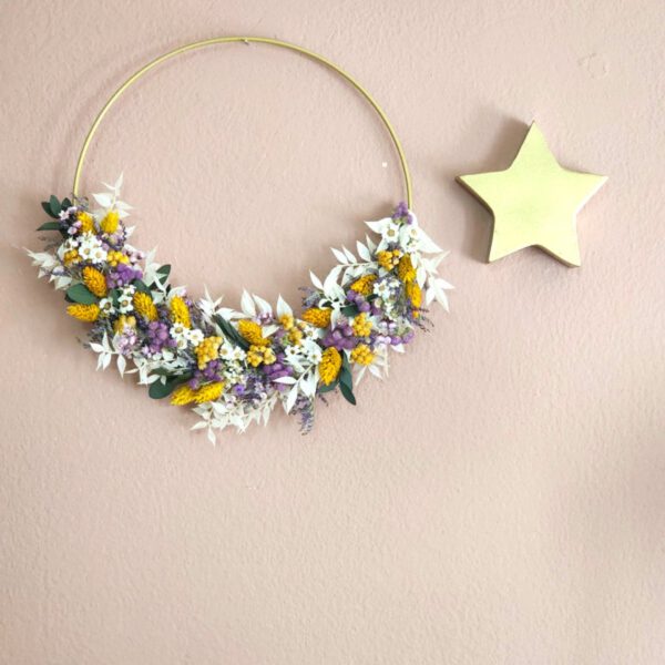couronne fleurs diy