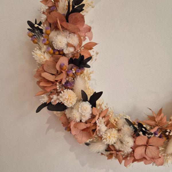 couronne fleurs séchées boheme dune