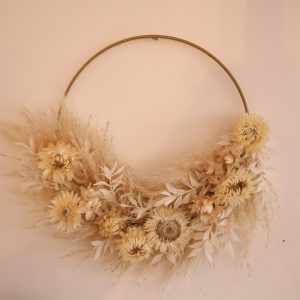 couronne fleurs séchées boheme leonce