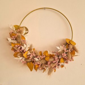 couronne fleurs séchées boheme poema