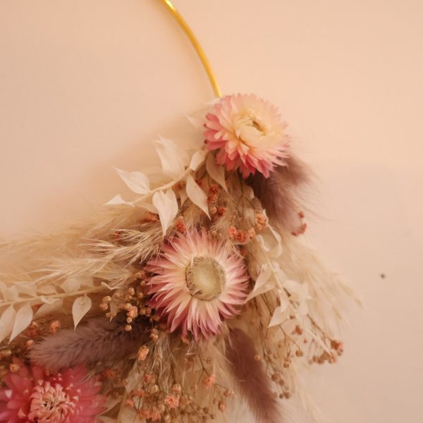 couronne fleurs séchées boheme swann