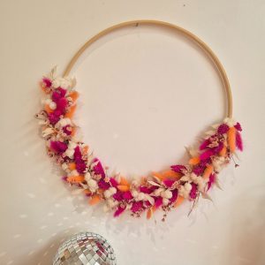 couronne fleurs séchées colorée theodore
