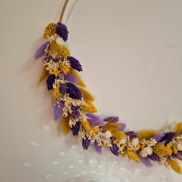 couronne fleurs séchées colorées raoul
