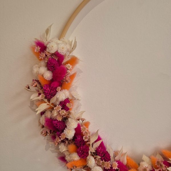 couronne fleurs séchées colorées theodore