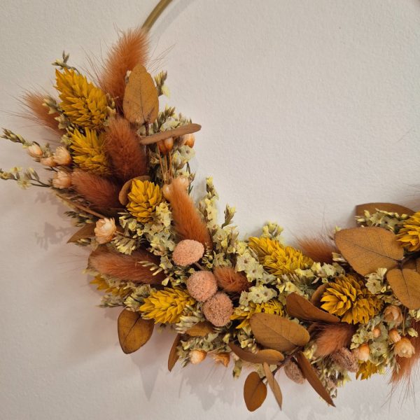 couronne fleurs séchées deco galatée