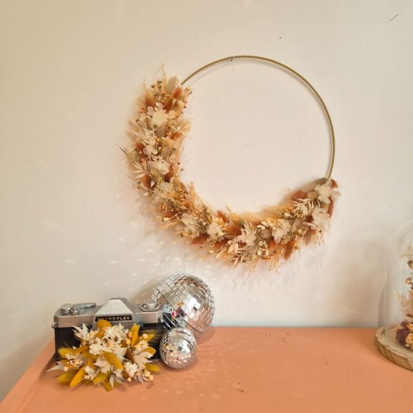 couronne fleurs séchées decoration gustave