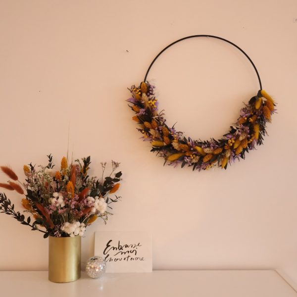couronne fleurs séchées decoration henri