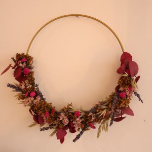 couronne fleurs séchées décoration octave